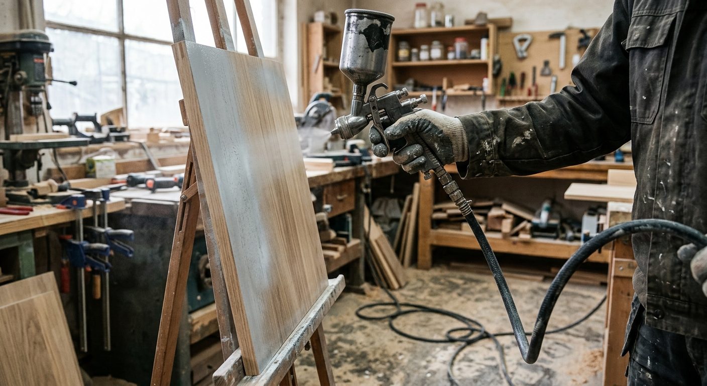 Pistola de pintura neumática